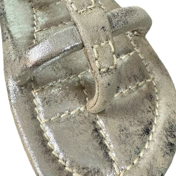 Free People Hadden Sandals in Champagne Metallic Size 11 - Picture 15 of 16